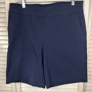 Talbots Women's Navy Pull-On Shorts Size 12